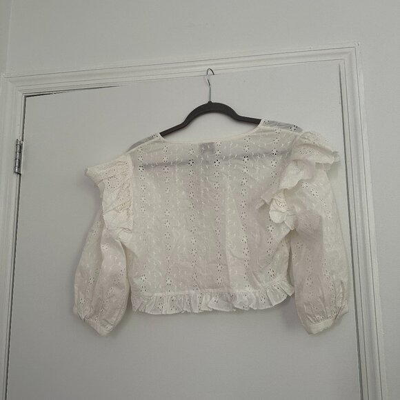 Playa Lucila Ruffled Eyelet crop top - NWT - Picture 2 of 4